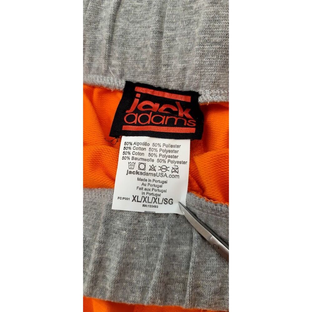 Jack Adams JA-759 Gym Lounge Shorts Orange Gray Boutique Menswear Portugal XL - Picture 5 of 5